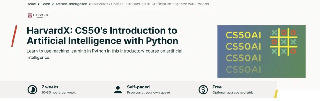 HarvardX: CS50's Introduction to Artificial Intelligence with Python 