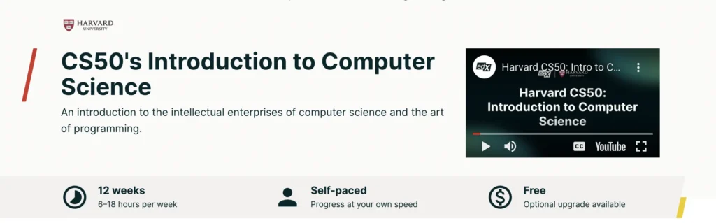 CS50's Introduction to Computer Science - Harvard University