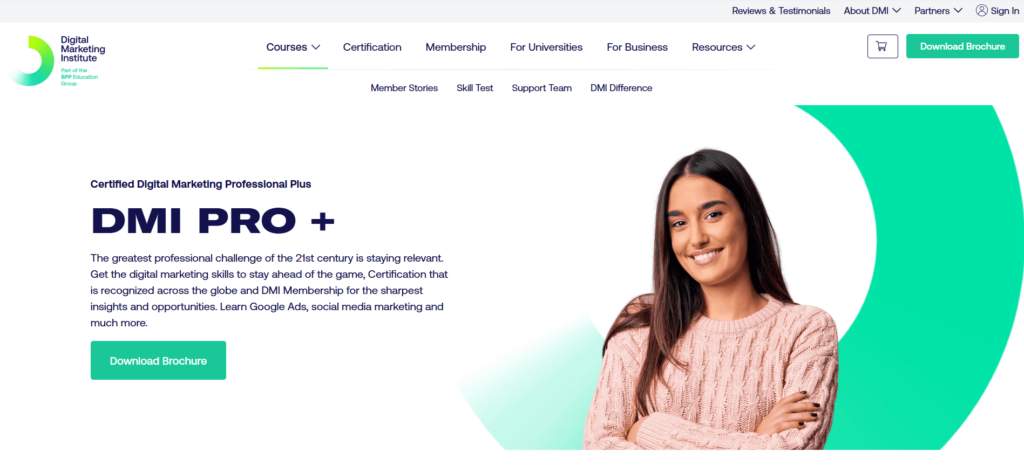 Digital Marketing Institute (DMI) Certified Digital Marketing Professional (CDMP)