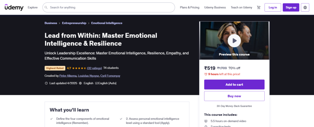 Lead from Within: Master Emotional Intelligence & Resilience